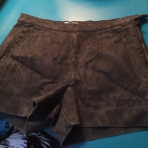 Gap animal print denim shorts