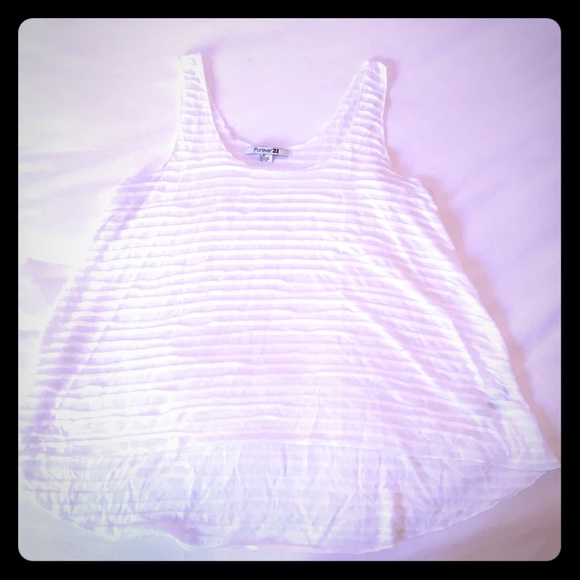 Flowy White Tank