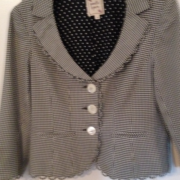 Sweet Nanette Lepore Houndstooth Blazer Size 10