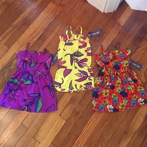 💥BUNDLE💥 Two toddler dresses and one romper!