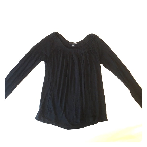 Black long sleeve top