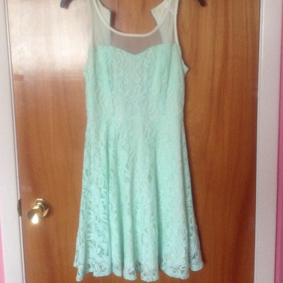 light green lace dress