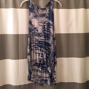 SOLD: Black hearts brigade slashed razor back tank