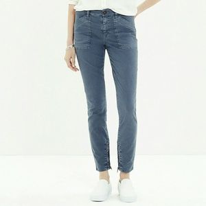 Madewell green skinny fatigues