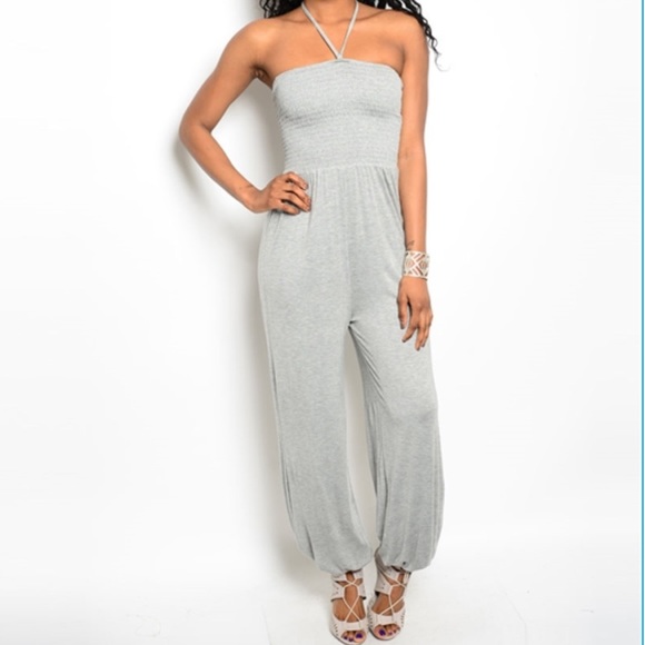 Cute Gray Jumpsuit