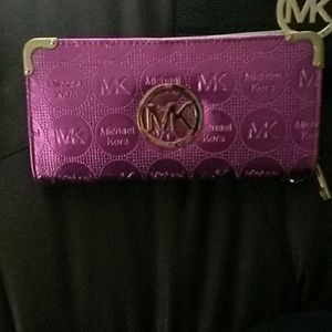 Metallic purple wallet - SOLD