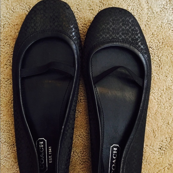 * final reduction *Coach ballerina flats black