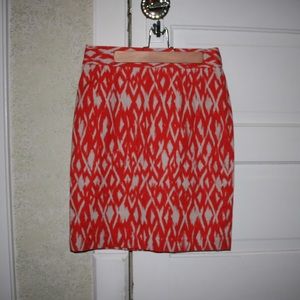Ann Taylor Aztec print skirt