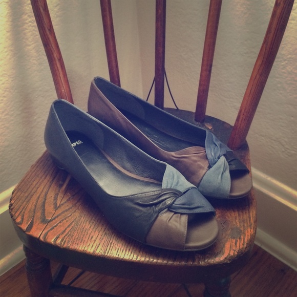 Camper color block leather flats! 8 Worn ONCE.