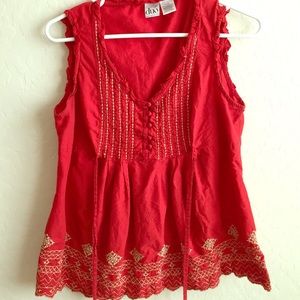 Beautiful red maternity tank