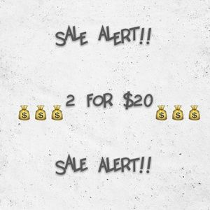 2/$20 SALE!!