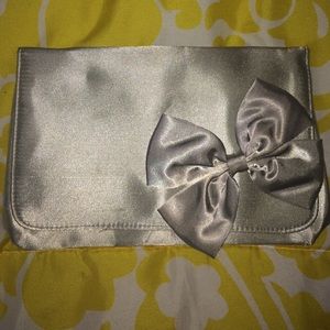 Satin Silver clutch