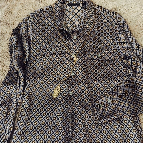 Hold ❤️Limited gorgeous blouse navy perfect cond