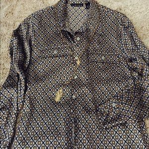 Hold ❤️Limited gorgeous blouse navy perfect cond