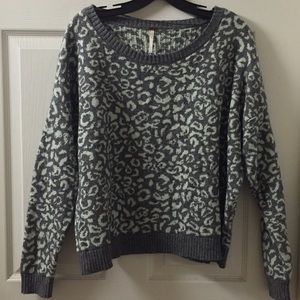 Free People leopard print sweater