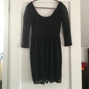 Black Lace Dress (M) from Pacsun