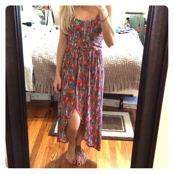 High low maxi dress with slit