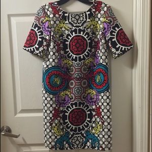 ASOS bright patterned shift dress
