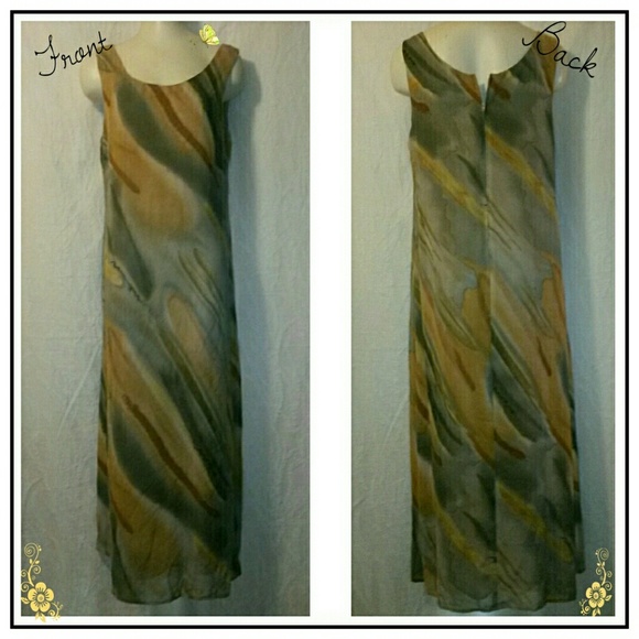 Silky feeling Multi-Color Dress