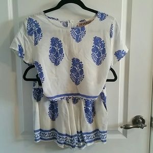 Blue & white matching seperates