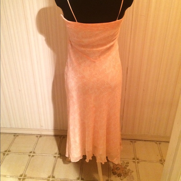 Peach and Ivory Silk Slip Dress NWOT - Picture 4 of 4