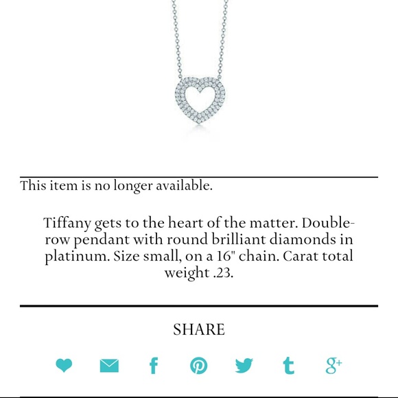 SOLD Tiffany & Co platinum diamond necklace - Picture 2 of 4