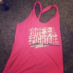 Under armor breast cancer tank
