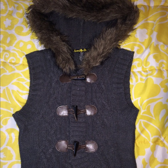 Super Cute Fur Hooded Vest!