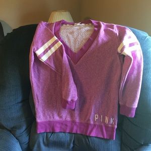 VS Pink v-neck sweatshirt