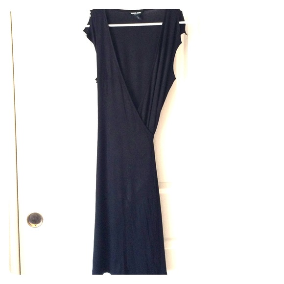Guess Black Wrap Dress
