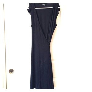 Guess Black Wrap Dress