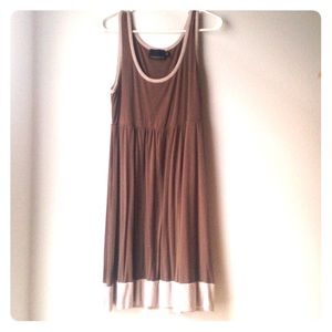 Cynthia Rowley brand and tan dress summer time