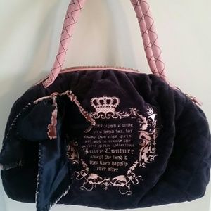 Navy and light pink tote