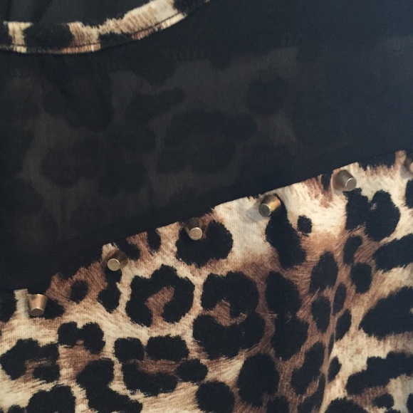 Cheetah Sheer Top - Picture 2 of 4