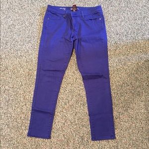 Cobalt skinny ankle jeans