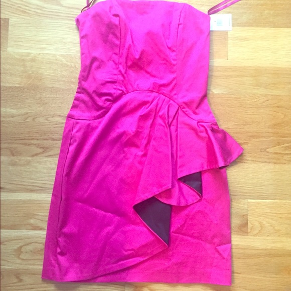 French Connection Strapless Pink Dress