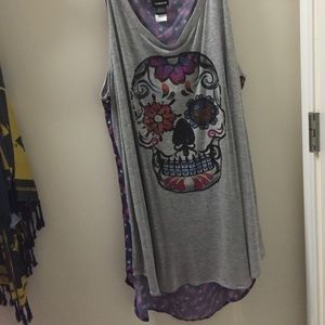 Hi-low sugar skull tank