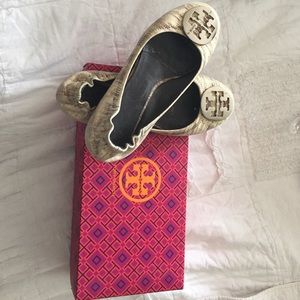 Tory Burch Snakeskin Flats