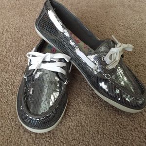 BNWOT Sequin shoes (like sperrys)