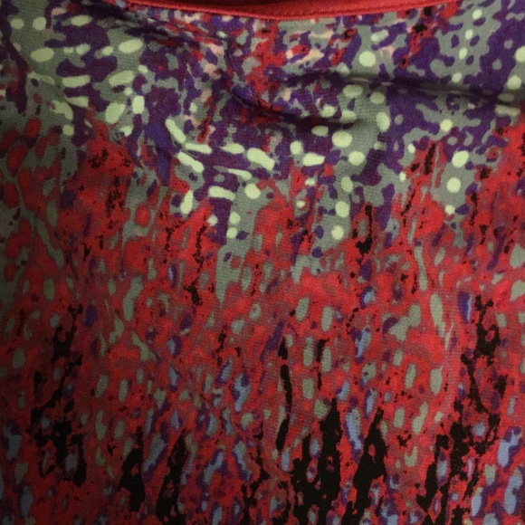 Ruched dress: purples, hot pink, gray, black - Picture 3 of 3