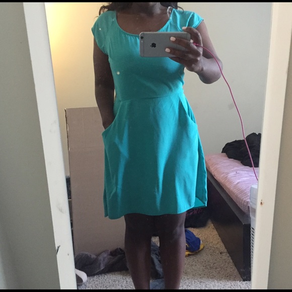 Teal summer dress