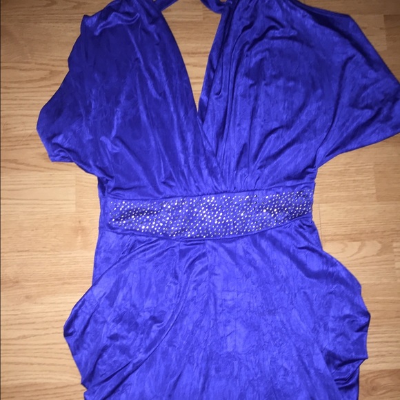 Blue cocktail dress