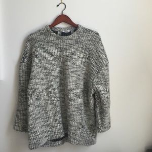 Helmut Lang Boucle Drop Shoulder Sweater