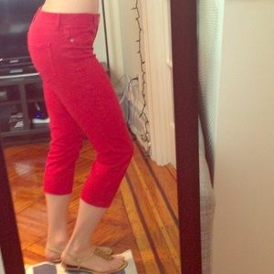Chicos red Capri pants