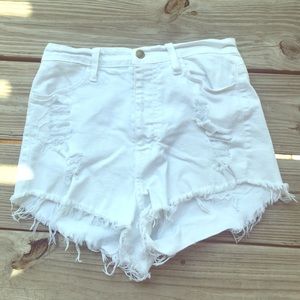 White High Waisted Shorts!