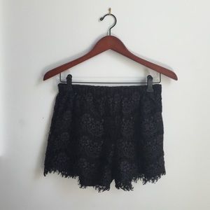 Madewell Black Lace Shorts