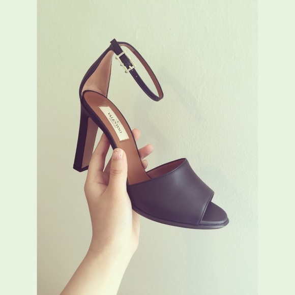 Valentino Black high-heeled sandals