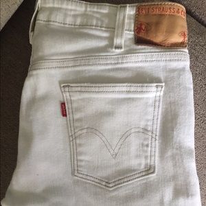 Vintage white denim Levi's jeans