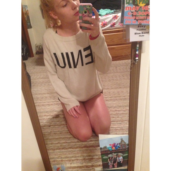 Genius off white sweater