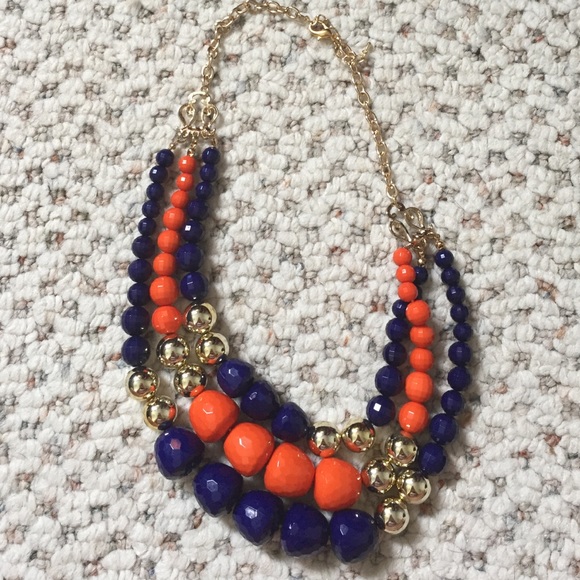 Orange and purple necklace
